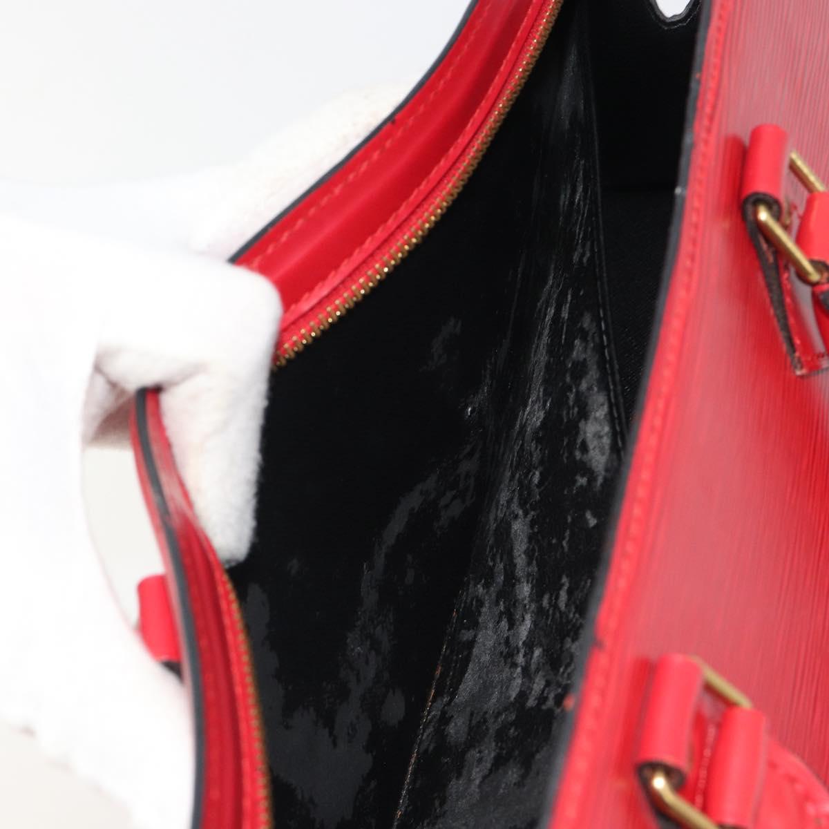 LOUIS VUITTON Epi Sac Triangle Hand Bag Red M52097 LV Auth mr2580A