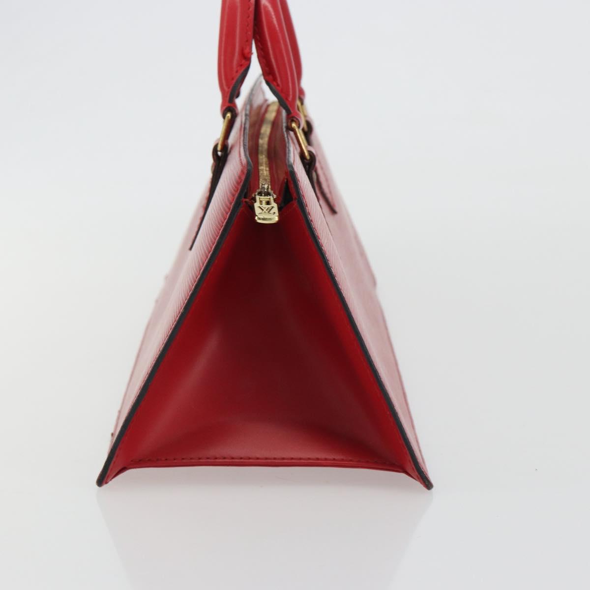 LOUIS VUITTON Epi Sac Triangle Hand Bag Red M52097 LV Auth mr2580A