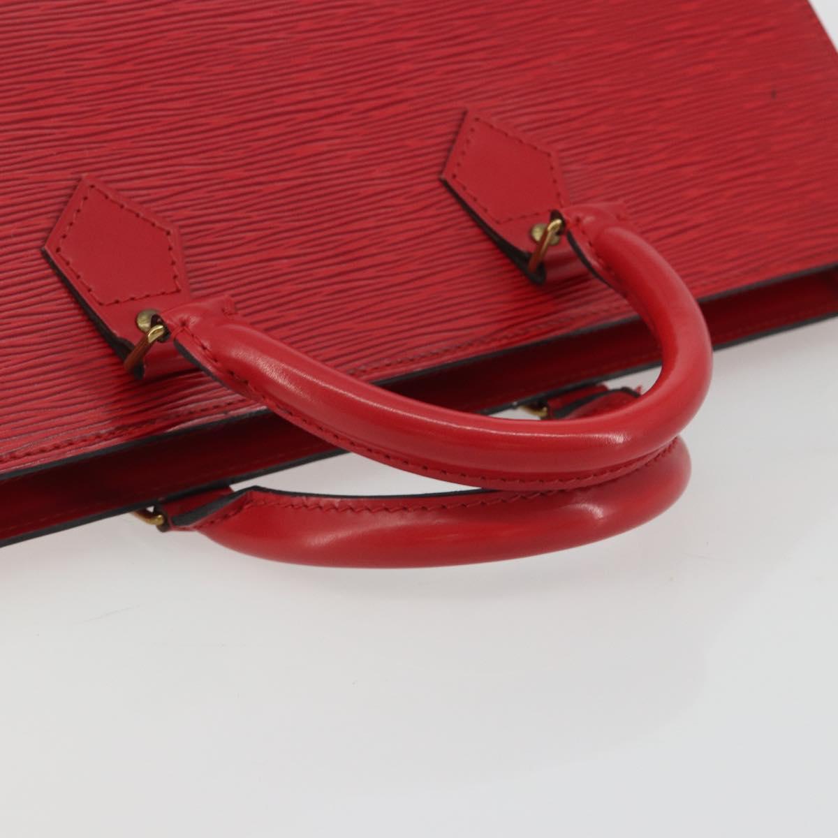 LOUIS VUITTON Epi Sac Triangle Hand Bag Red M52097 LV Auth mr2580A