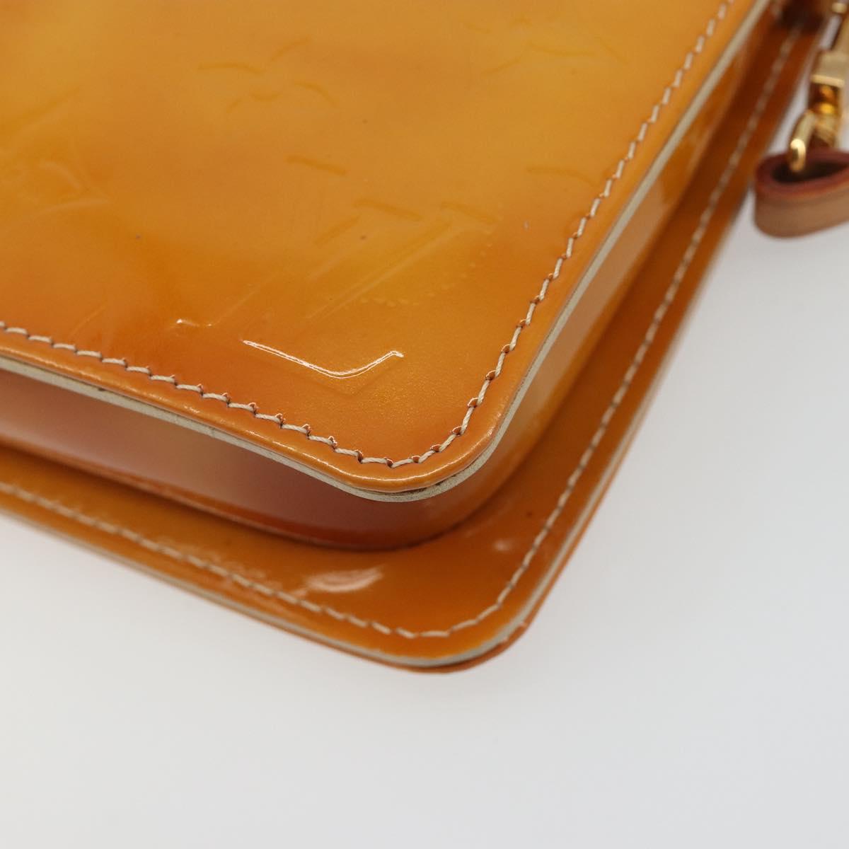 LOUIS VUITTON Monogram Vernis Lexington Pouch Beige M91010 LV Auth mr2581A