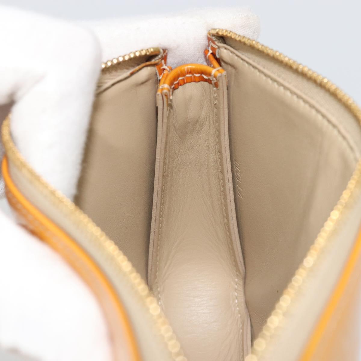LOUIS VUITTON Monogram Vernis Lexington Pouch Beige M91010 LV Auth mr2581A