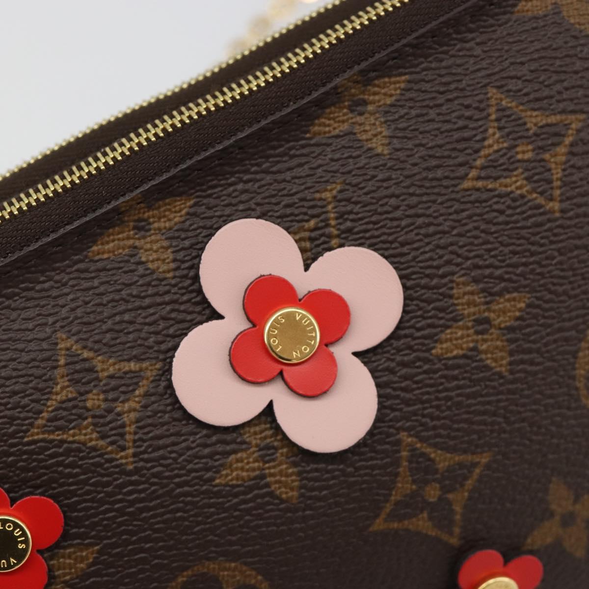LOUIS VUITTON Monogram Pochette Double Zip Shoulder Bag M63905 LV Auth mr2584V