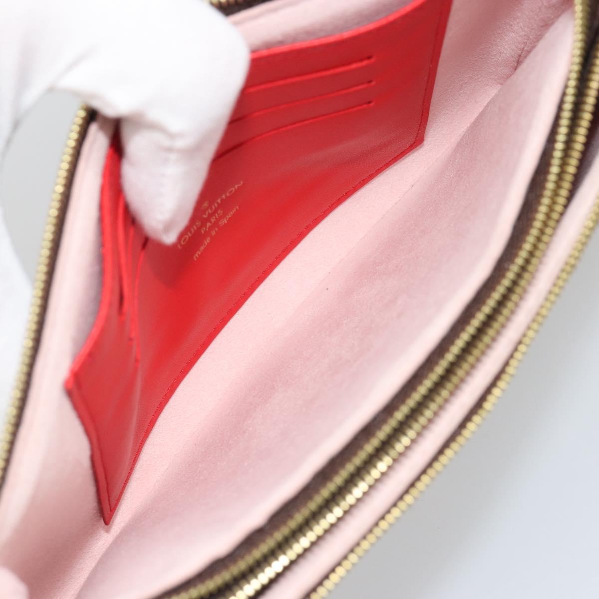LOUIS VUITTON Monogram Pochette Double Zip Shoulder Bag M63905 LV Auth mr2584V