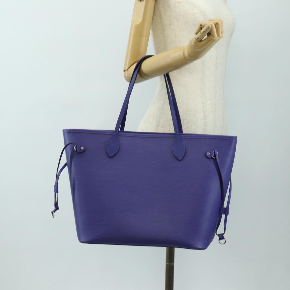 LOUIS VUITTON Epi Neverfull MM Tote Bag Purple Fig M40883 LV Auth mr2592V