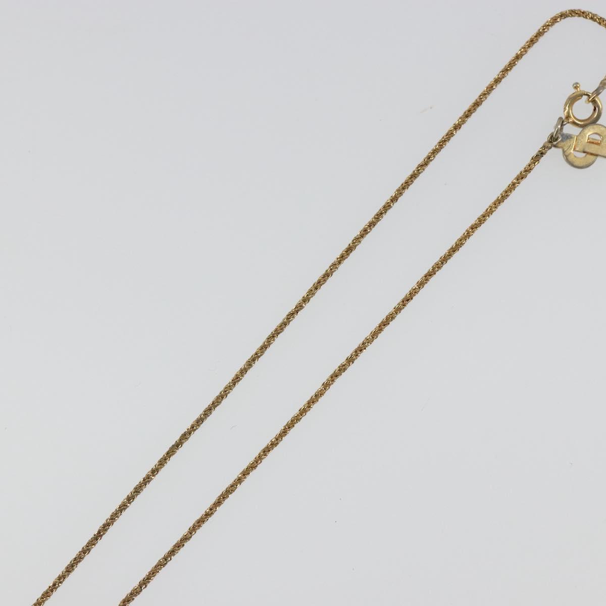 Christian Dior Necklace metal Gold Auth mr2612
