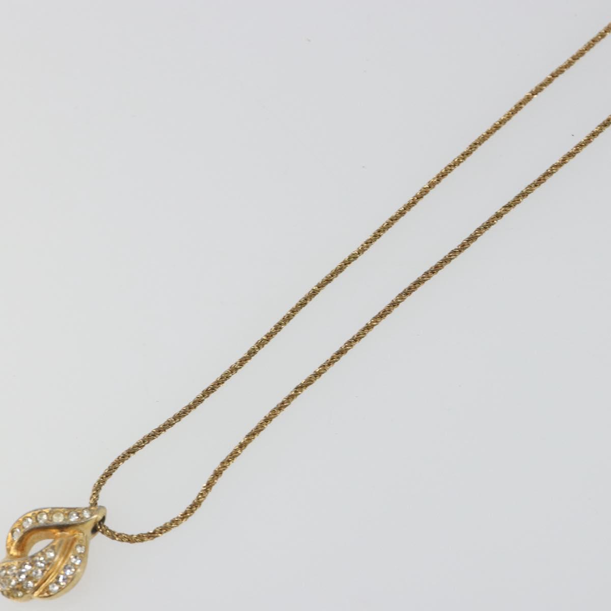 Christian Dior Necklace metal Gold Auth mr2612