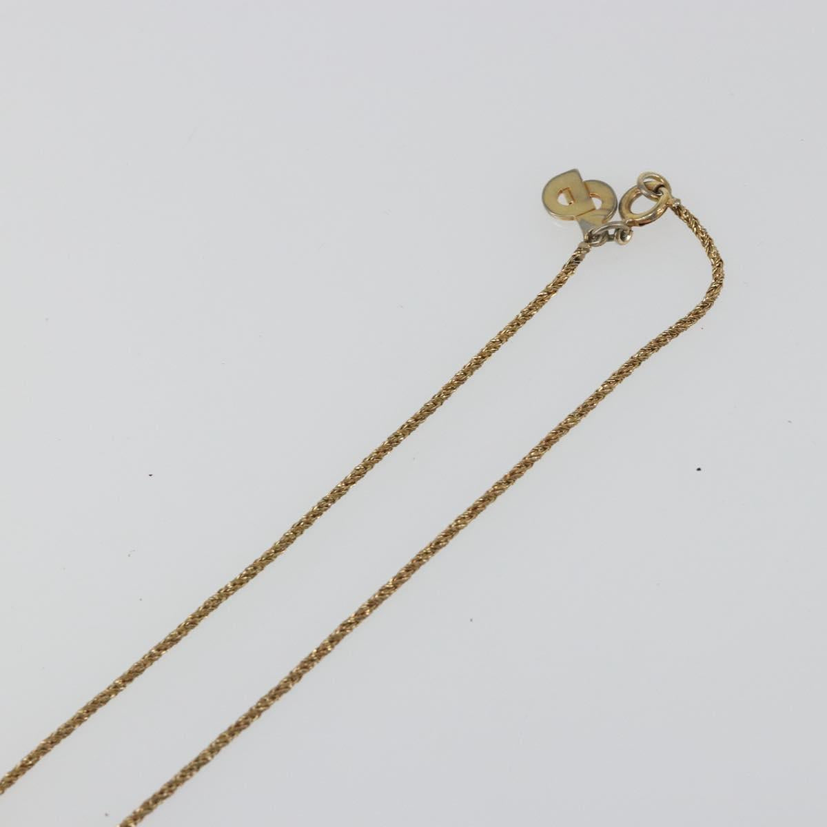 Christian Dior Necklace metal Gold Auth mr2612