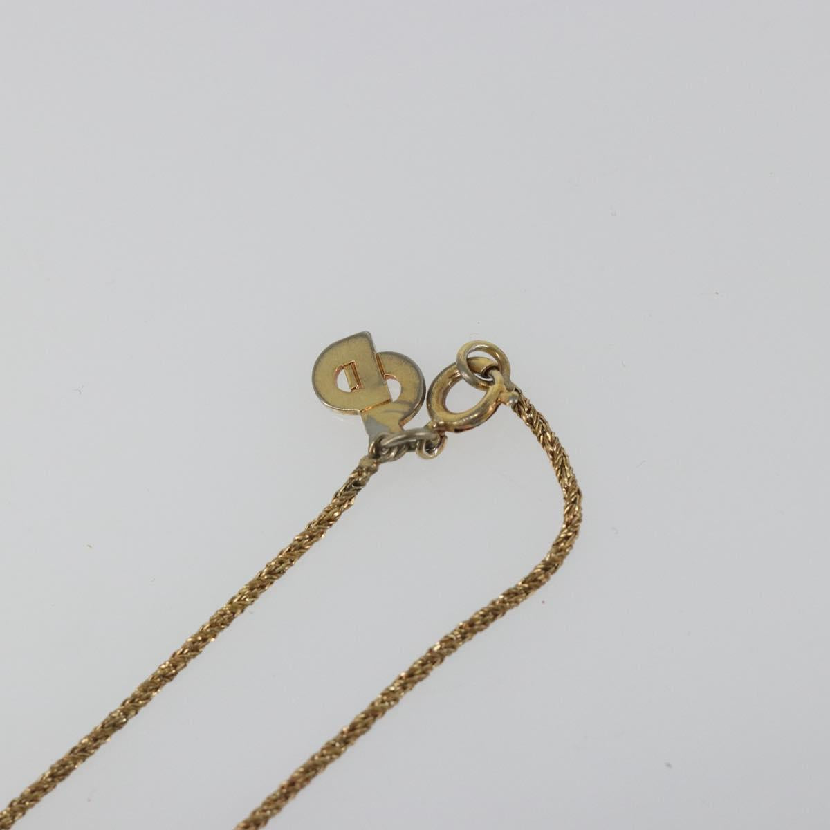 Christian Dior Necklace metal Gold Auth mr2612