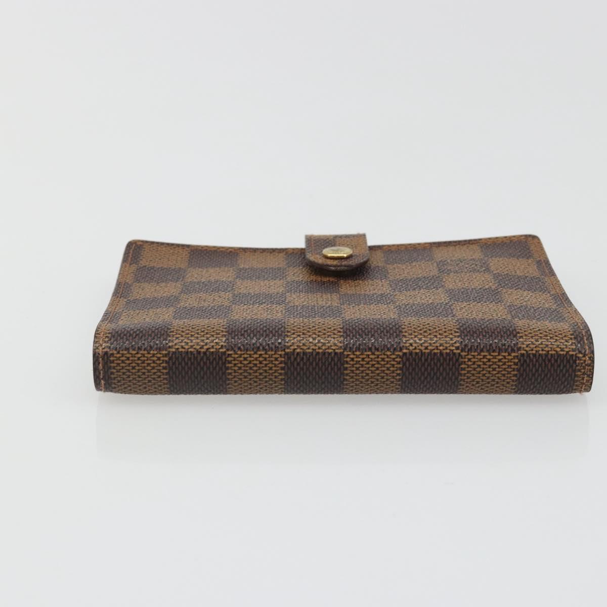 LOUIS VUITTON Damier Ebene Agenda PM Day Planner Cover R20700 LV Auth mr2618