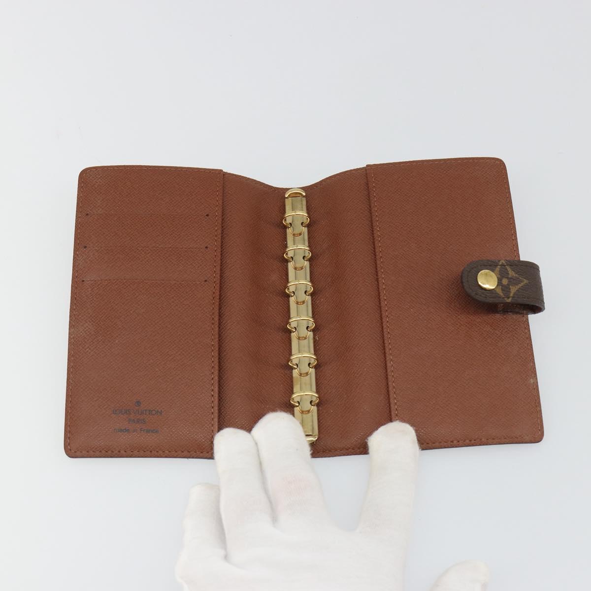 LOUIS VUITTON Monogram Agenda PM Day Planner Cover R20005 LV Auth mr2619A