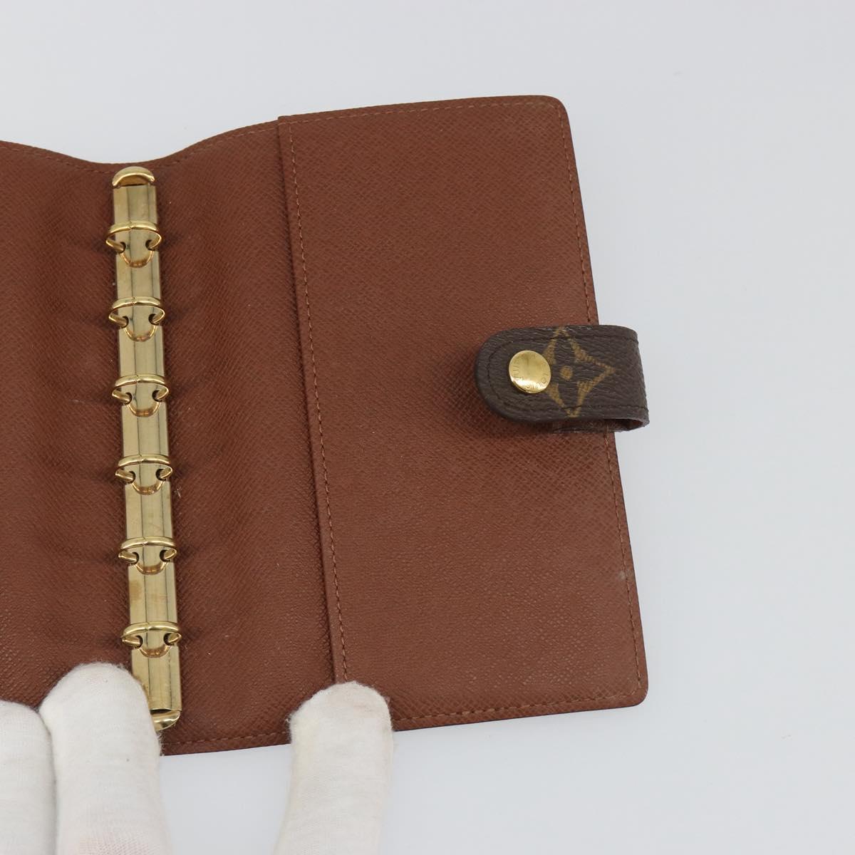 LOUIS VUITTON Monogram Agenda PM Day Planner Cover R20005 LV Auth mr2619A
