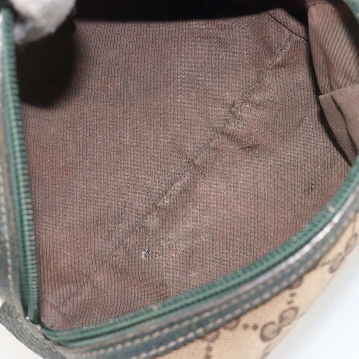 GUCCI GG Canvas Pouch Beige 29595 Auth mr2621