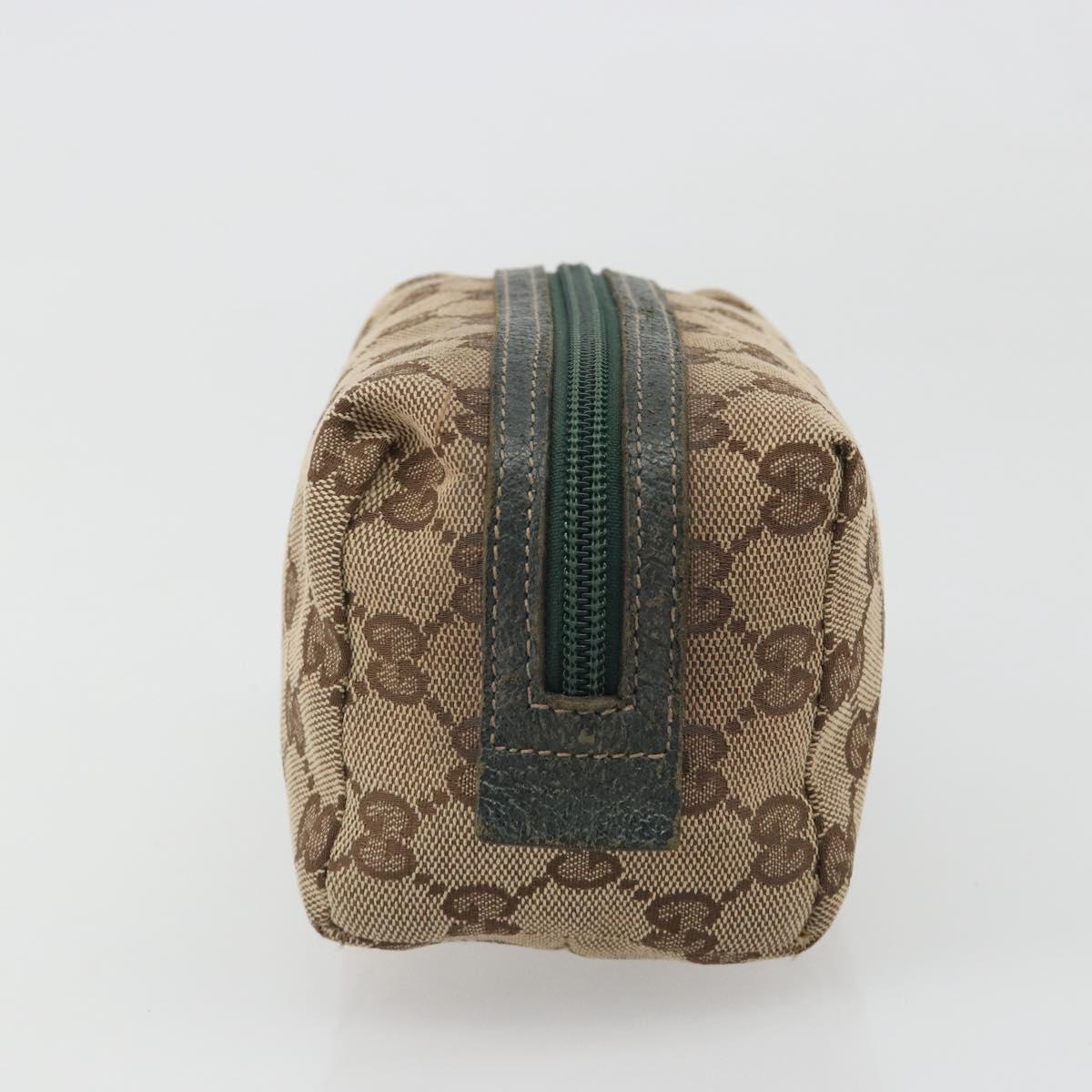 GUCCI GG Canvas Pouch Beige 29595 Auth mr2621