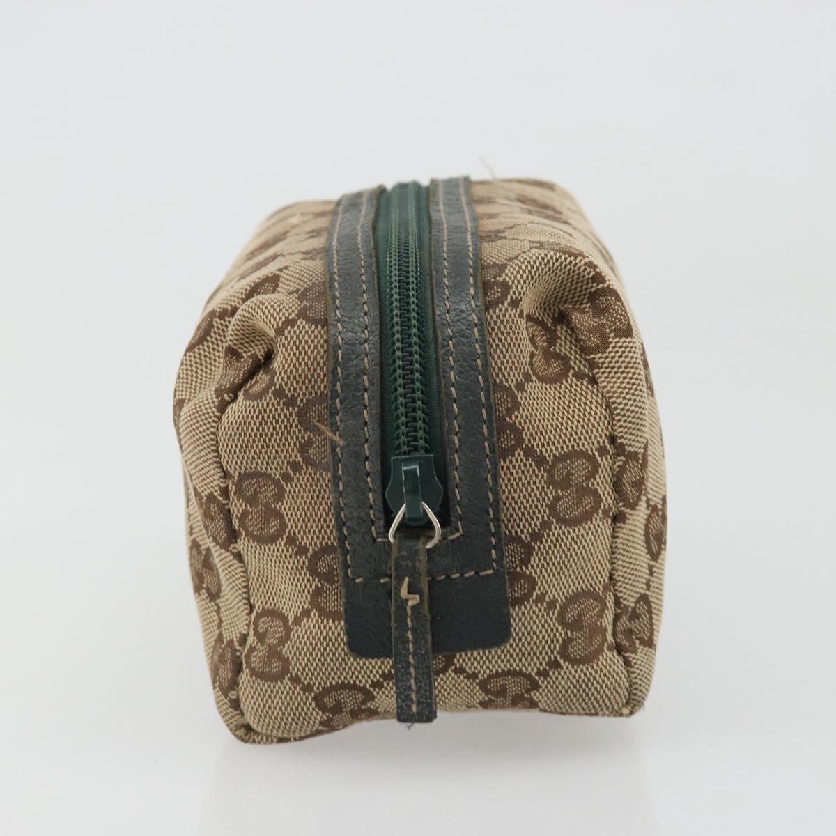 GUCCI GG Canvas Pouch Beige 29595 Auth mr2621