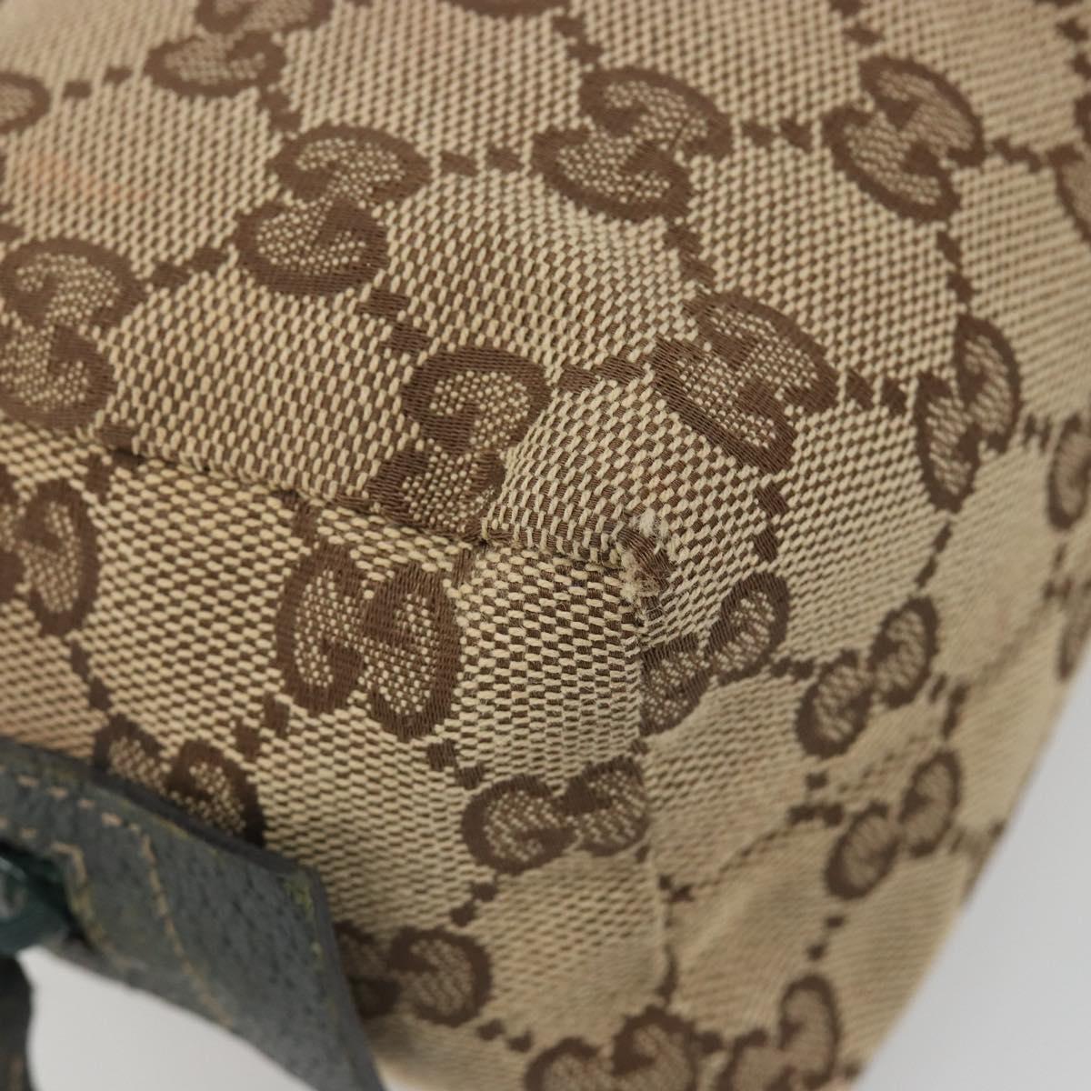 GUCCI GG Canvas Pouch Beige 29595 Auth mr2621