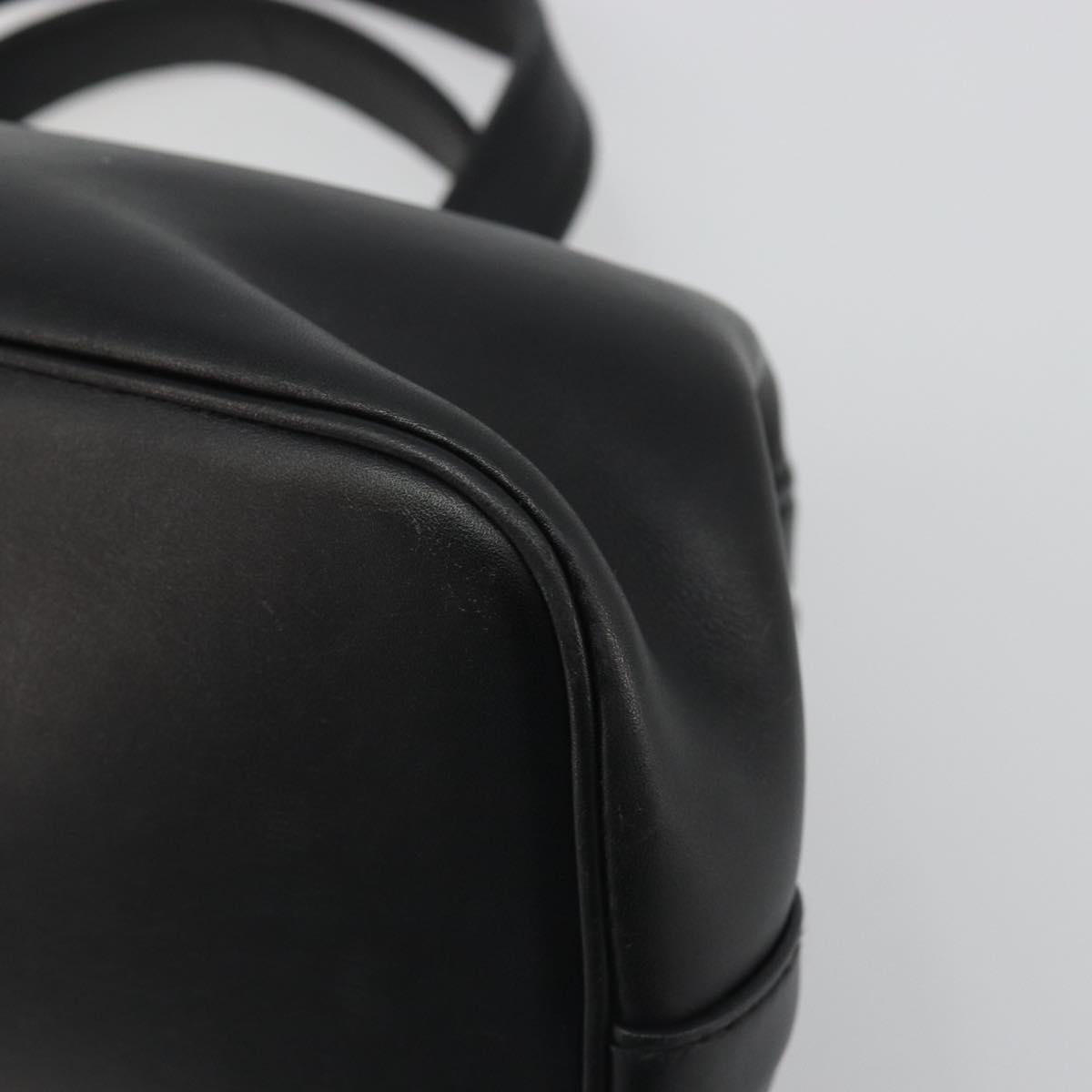 GUCCI Hand Bag Leather Black 105378 Auth mr2622A