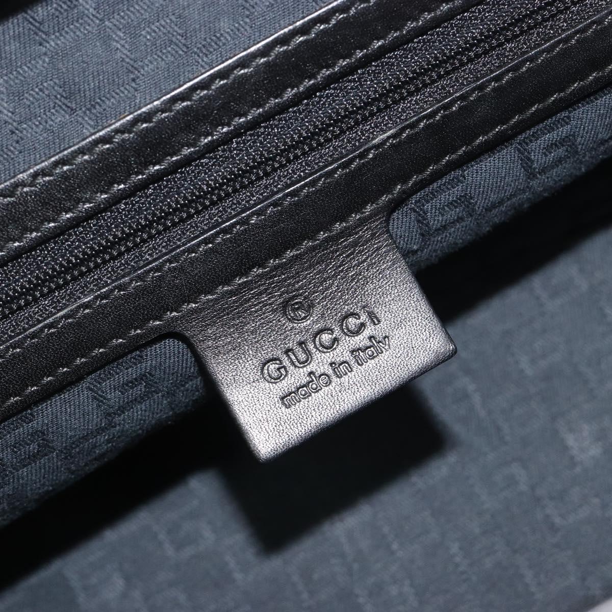 GUCCI Hand Bag Leather Black 105378 Auth mr2622A