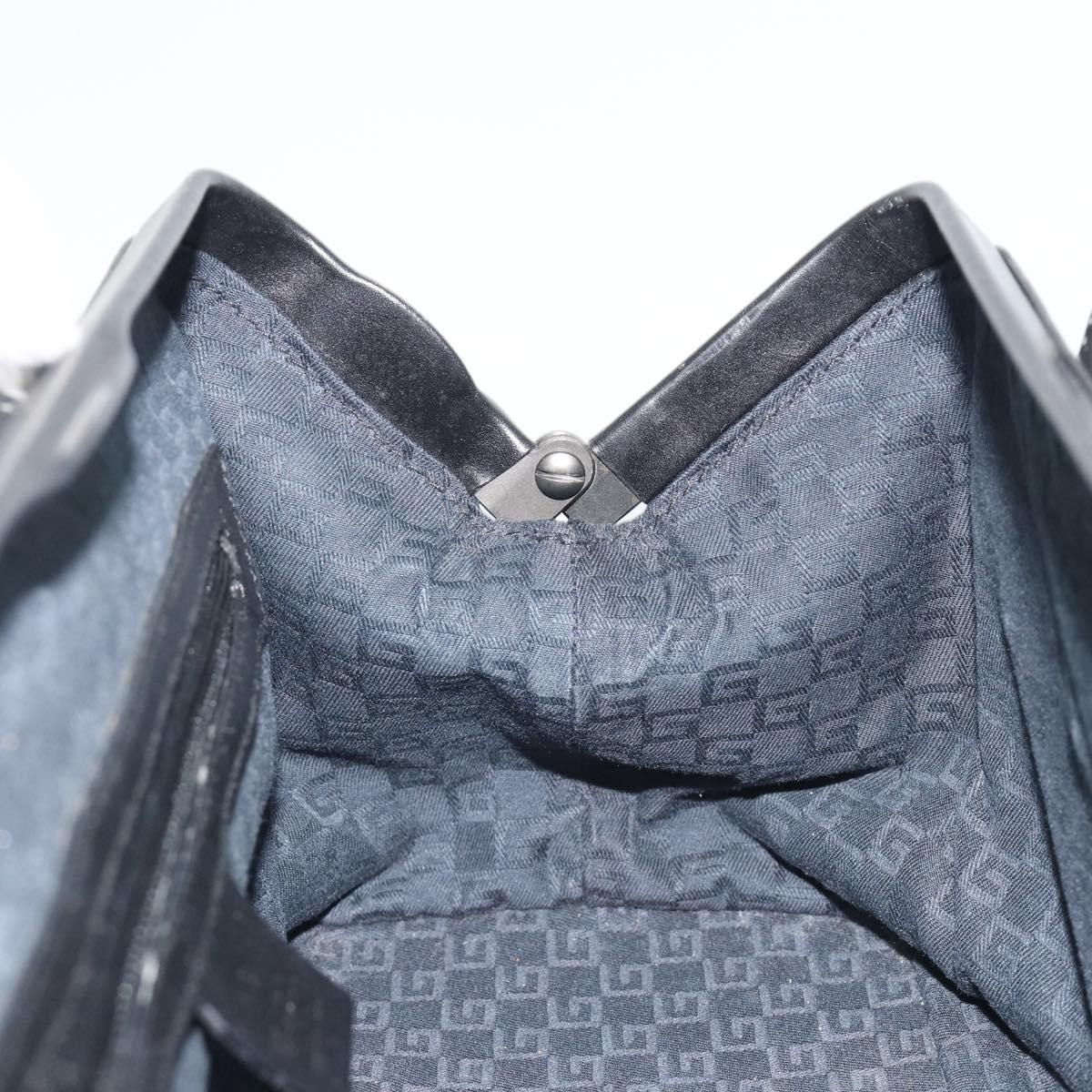 GUCCI Hand Bag Leather Black 105378 Auth mr2622A