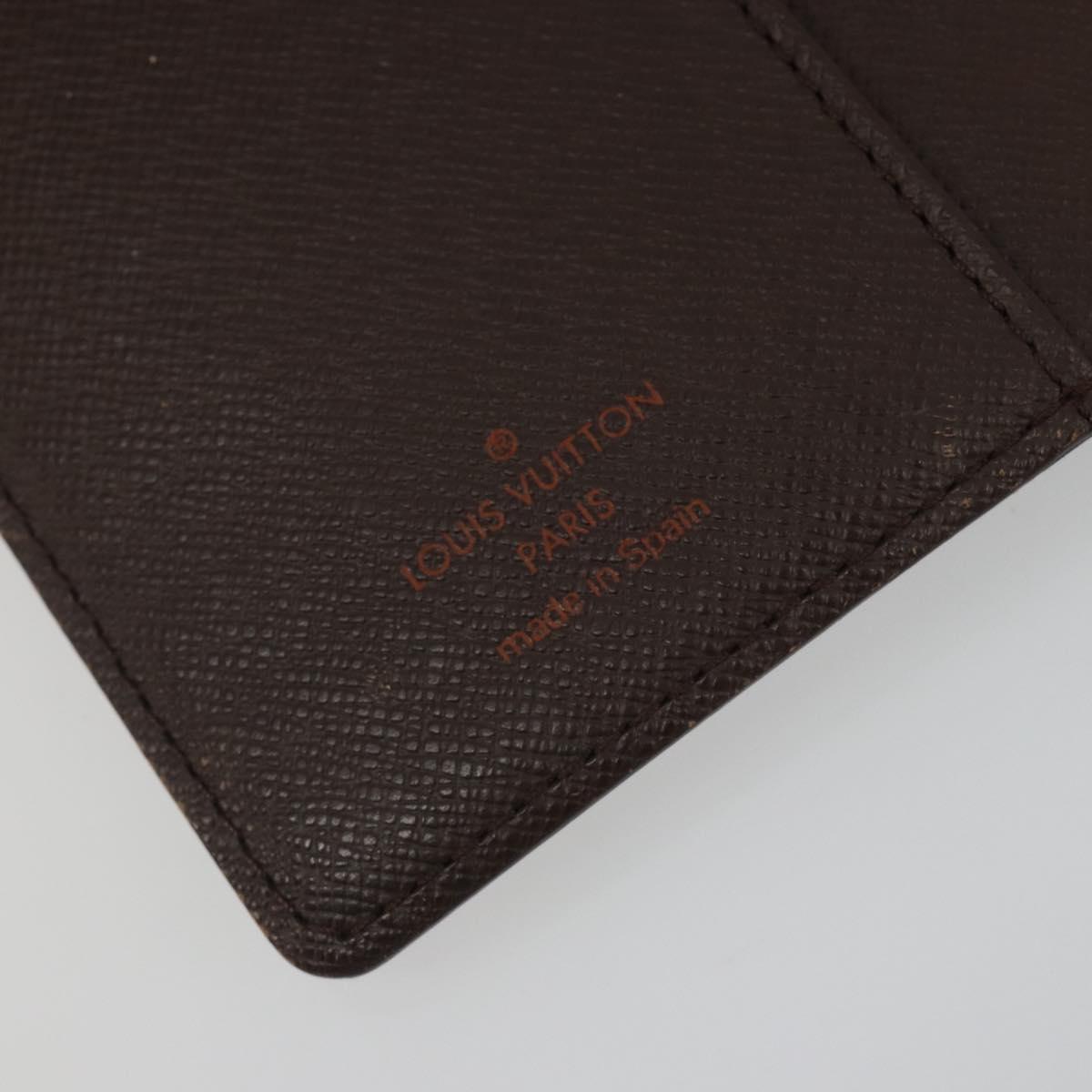 LOUIS VUITTON Damier Ebene Agenda PM Day Planner Cover R20700 LV Auth mr2623