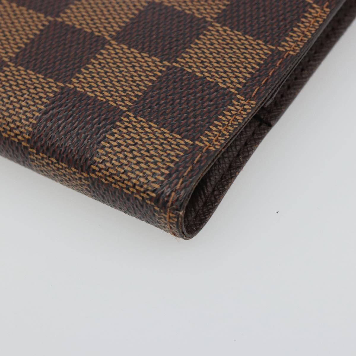 LOUIS VUITTON Damier Ebene Agenda PM Day Planner Cover R20700 LV Auth mr2623