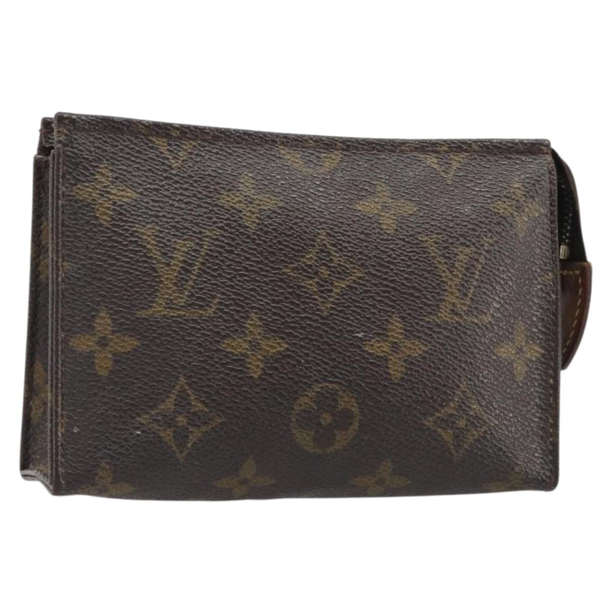 LOUIS VUITTON Monogram Poche Toilette 15 Pouch M47546 LV Auth mr2625
