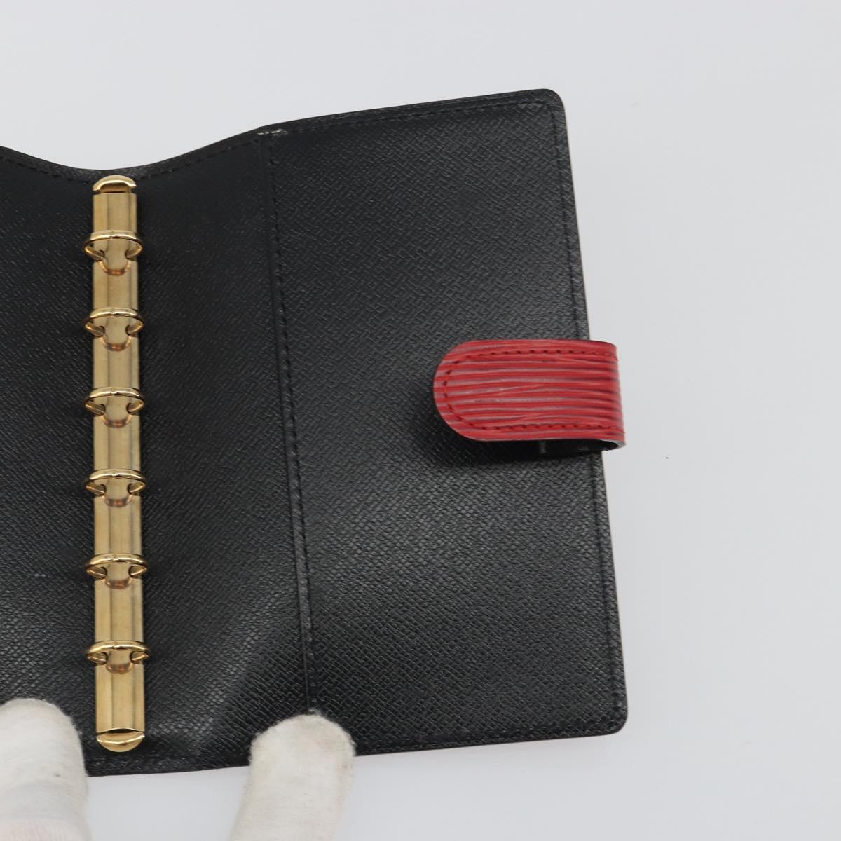 LOUIS VUITTON Epi Agenda PM Day Planner Cover Red R20057 LV Auth mr2626