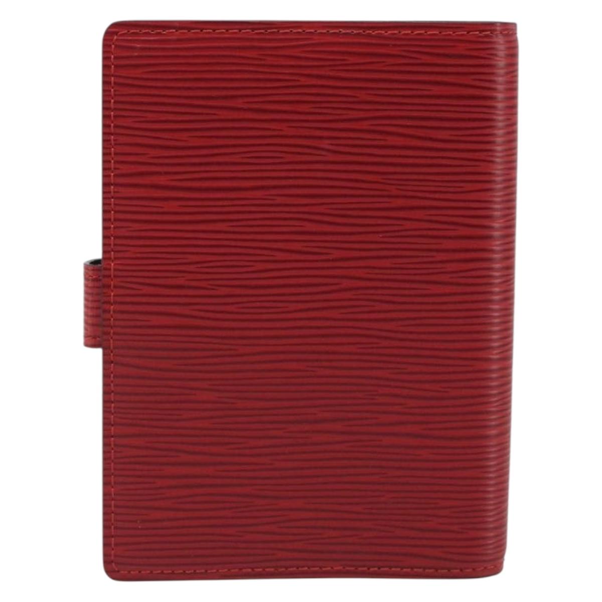 LOUIS VUITTON Epi Agenda PM Day Planner Cover Red R20057 LV Auth mr2626