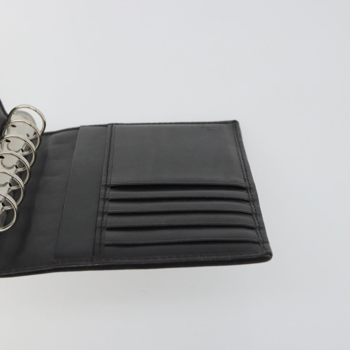 GUCCI GG Canvas Day Planner Cover Brown Silver Auth mr2627A
