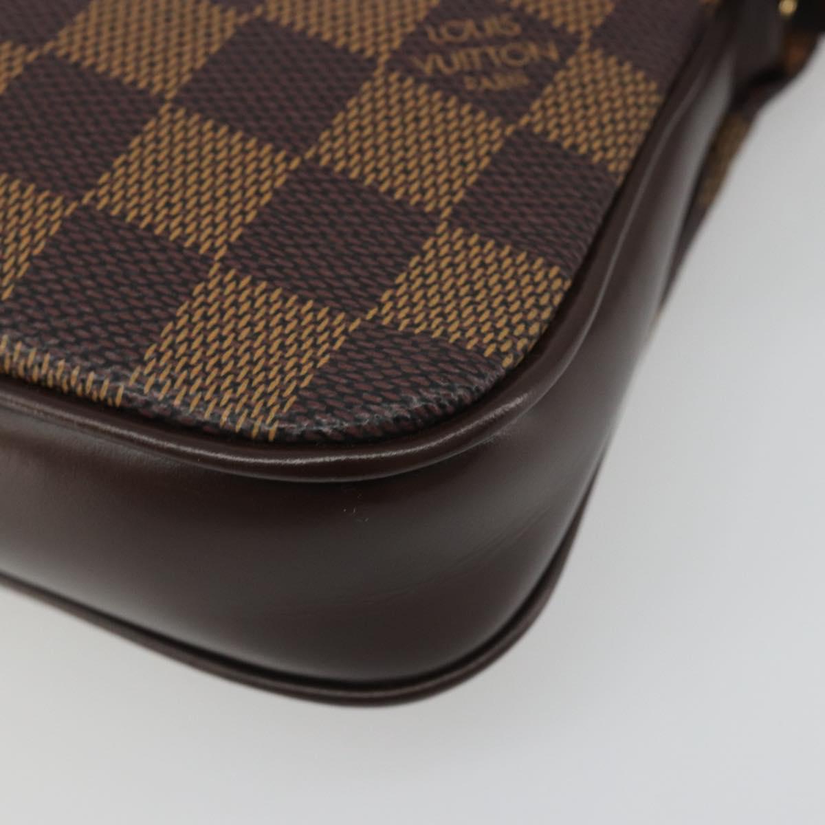 LOUIS VUITTON Damier Ebene Navona Accessory Pouch N51983 LV Auth mr2628V