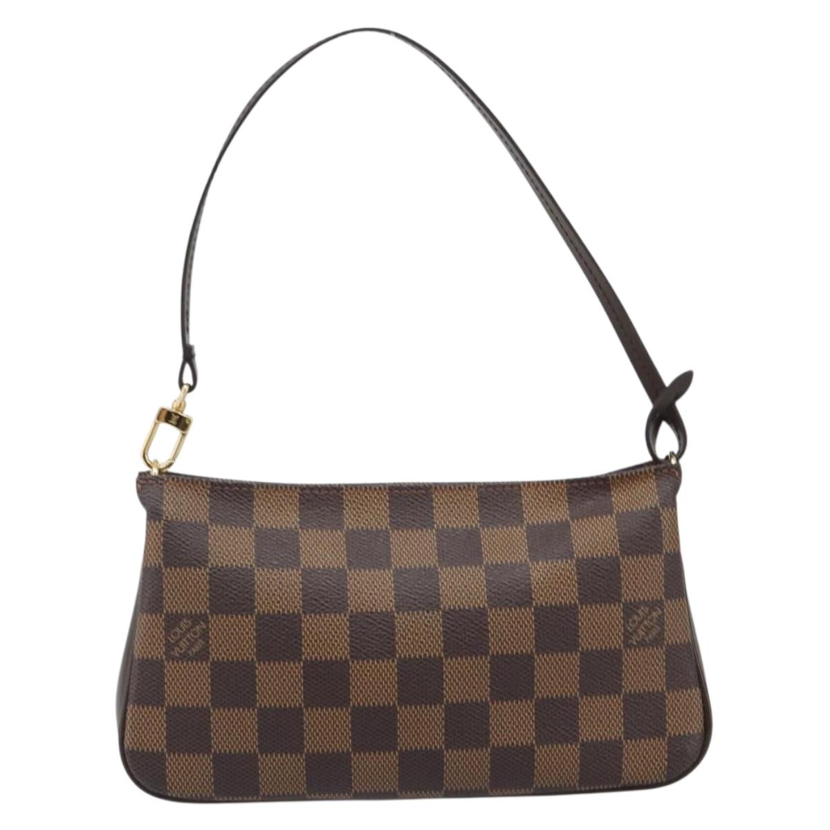 LOUIS VUITTON Damier Ebene Navona Accessory Pouch N51983 LV Auth mr2628V