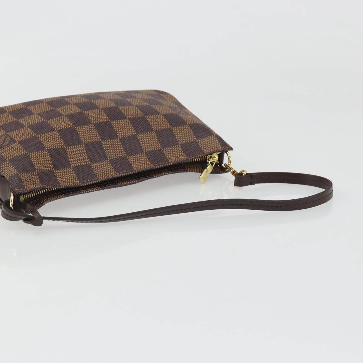 LOUIS VUITTON Damier Ebene Navona Accessory Pouch N51983 LV Auth mr2628V