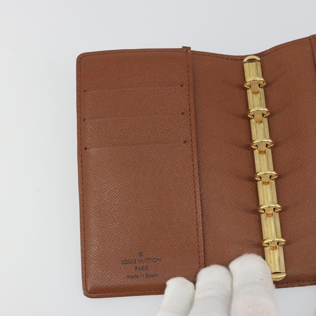 LOUIS VUITTON Monogram Agenda PM Day Planner Cover R20005 LV Auth mr2629