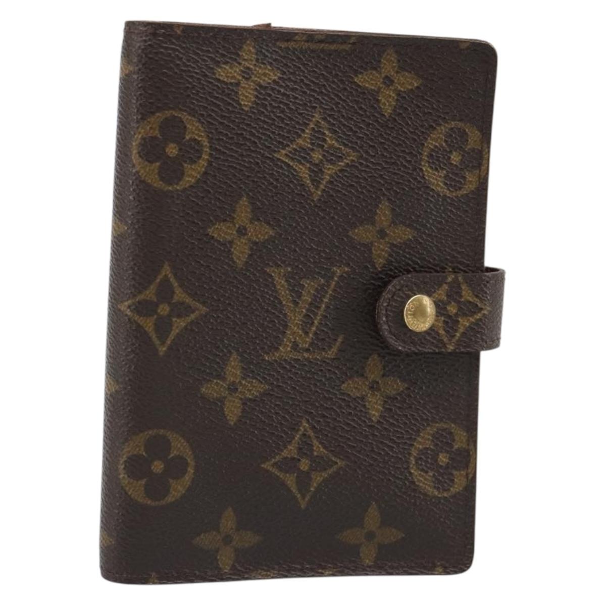 LOUIS VUITTON Monogram Agenda PM Day Planner Cover R20005 LV Auth mr2629