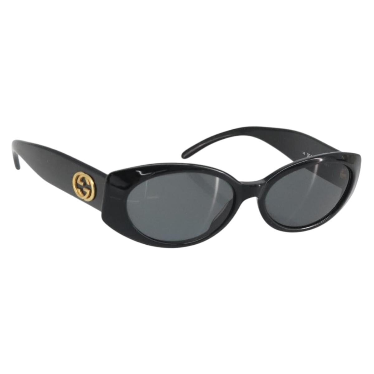 GUCCI Sunglasses plastic Black Auth mr2633A