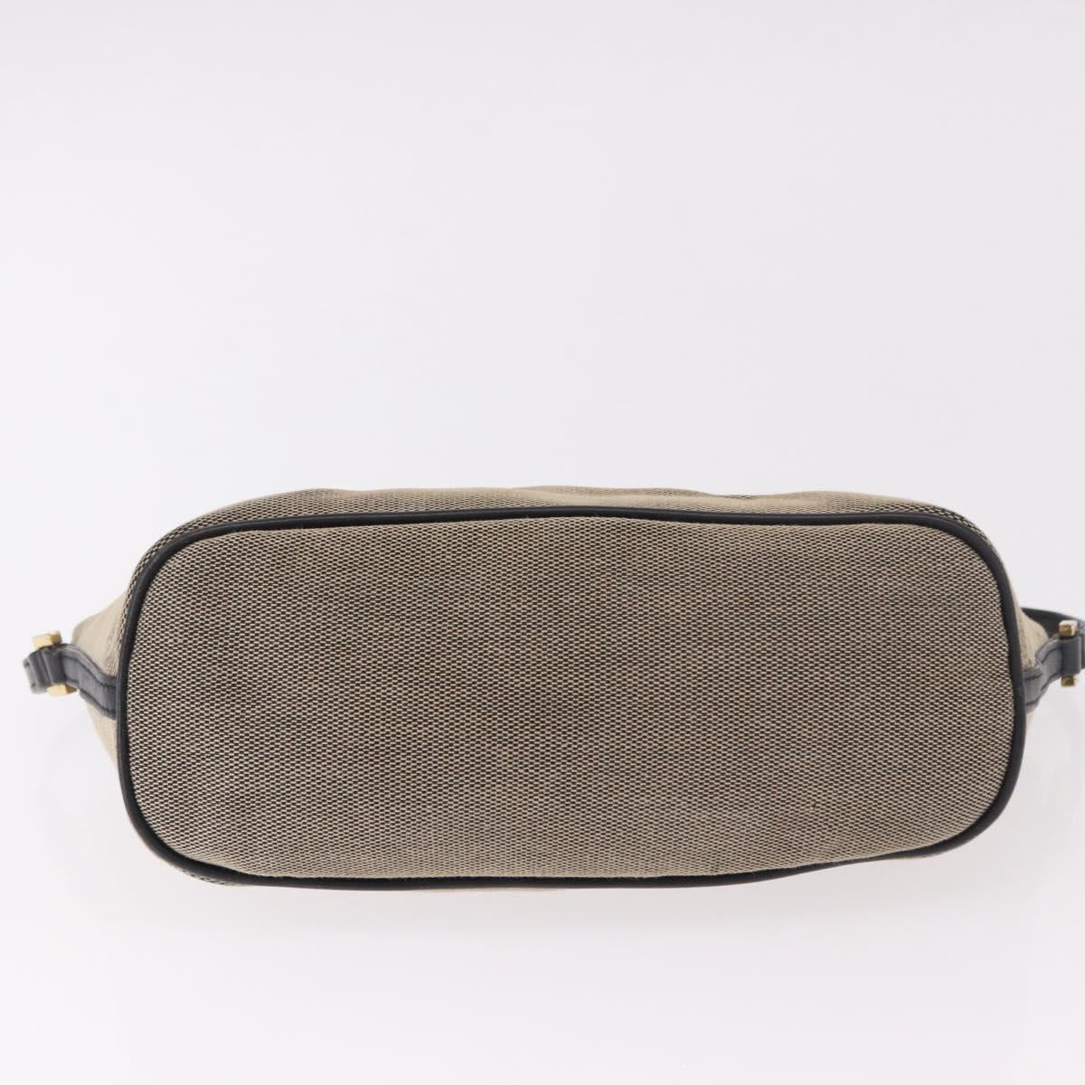 GUCCI Hand Bag Canvas Khaki Gold 07198 Auth mr2638
