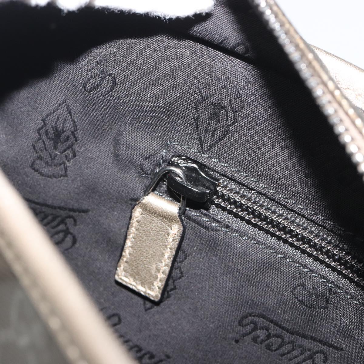 GUCCI GG Implementation Tote Bag PVC Bronze Silver 211133 Auth mr2649