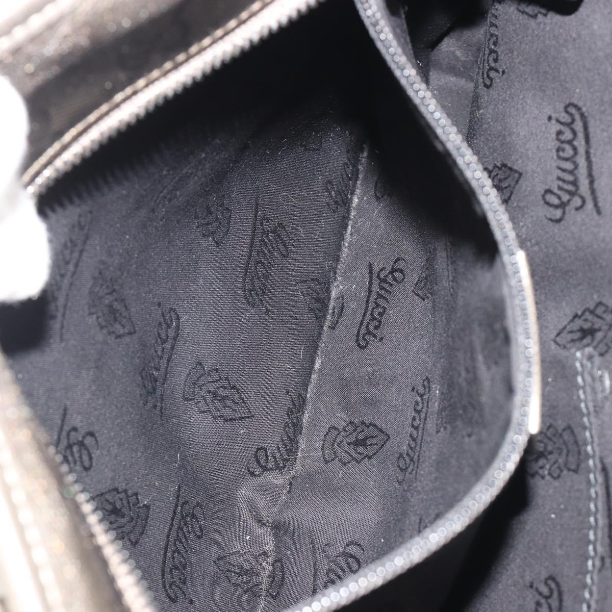 GUCCI GG Implementation Tote Bag PVC Bronze Silver 211133 Auth mr2649