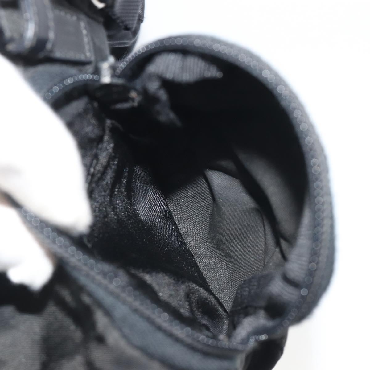 PRADA Backpack Nylon Black Silver Auth mr2651
