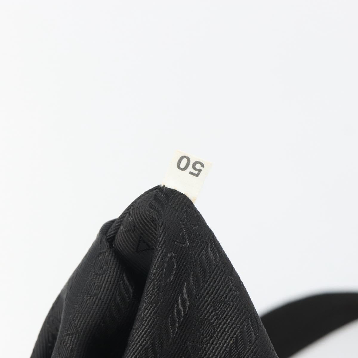 PRADA Backpack Nylon Black Silver Auth mr2651