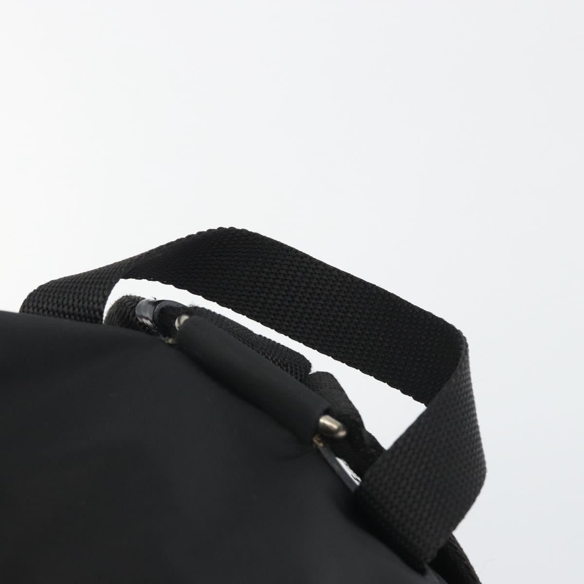 PRADA Backpack Nylon Black Silver Auth mr2651