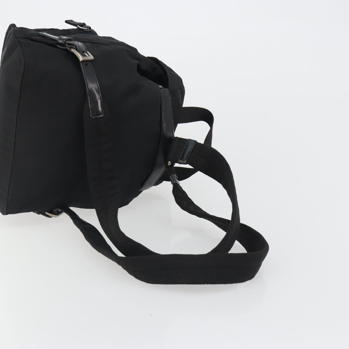 PRADA Backpack Nylon Black Silver Auth mr2651