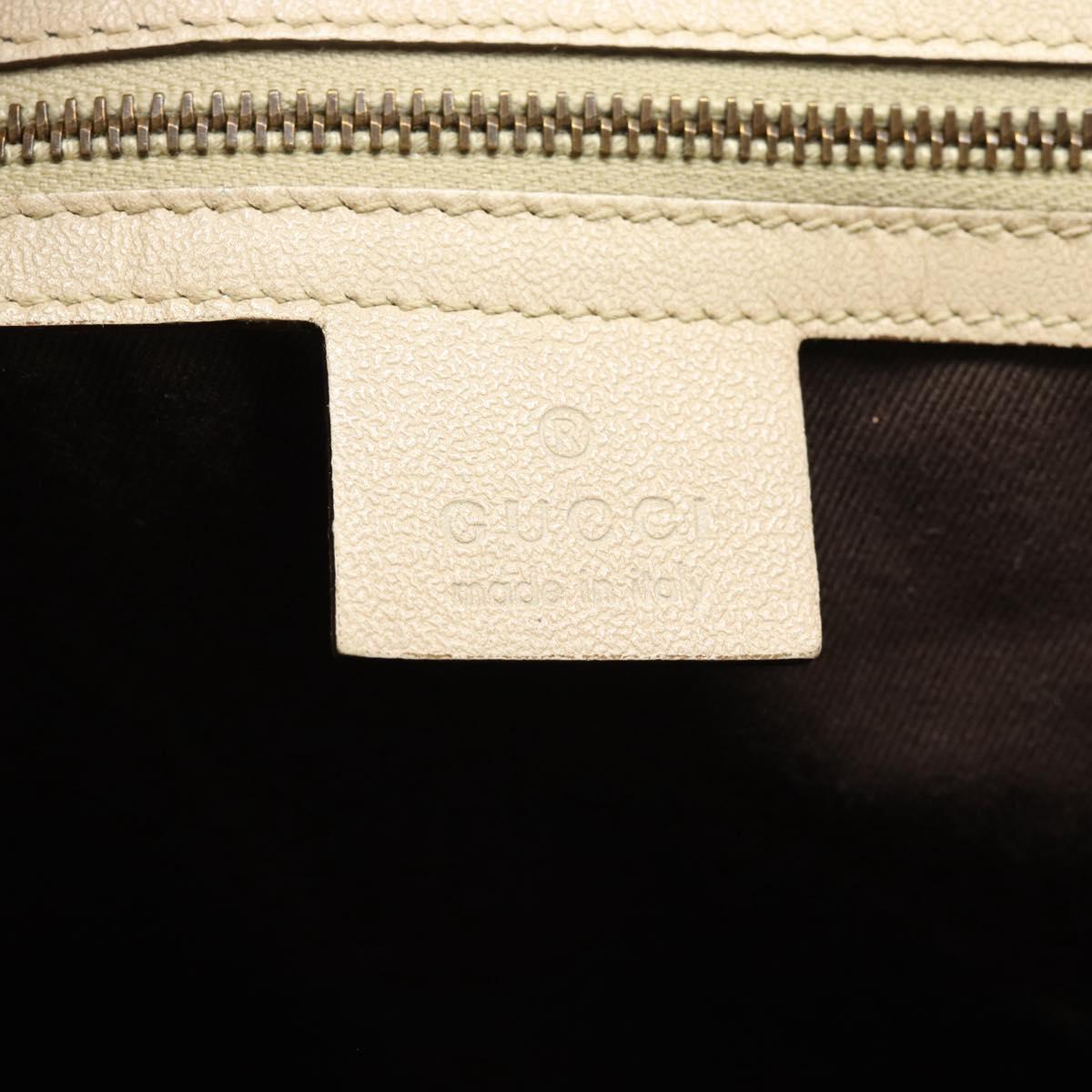 GUCCI GG Canvas Tote Bag Beige Gold 109141 Auth mr2652