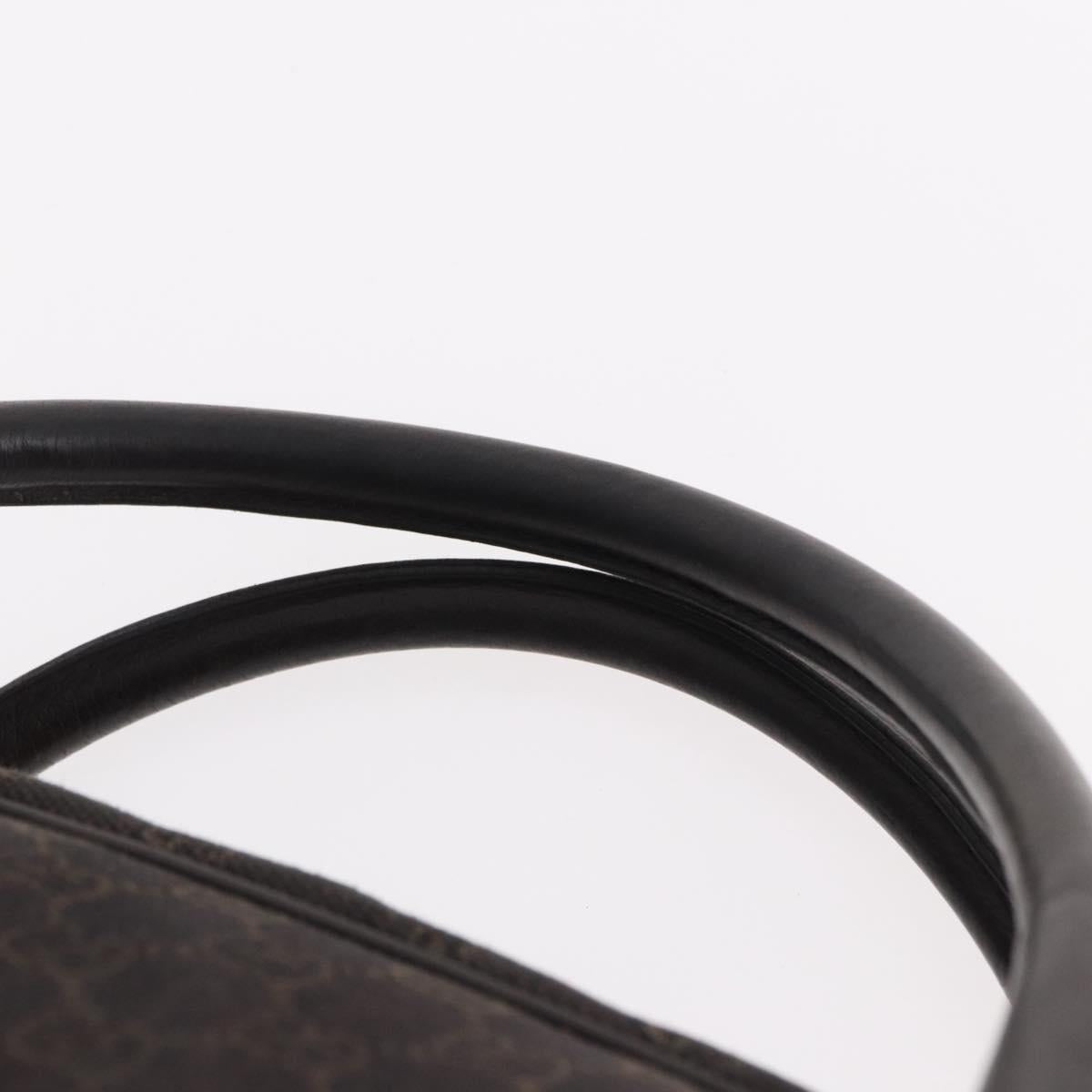 GUCCI GG Canvas Boston Bag 2way Brown Silver 196356 Auth mr2672