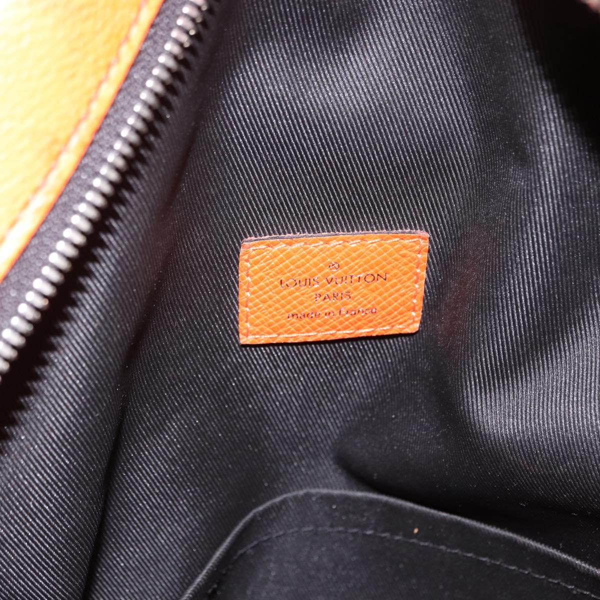 LOUIS VUITTON Tiger Lama Monogram Discovery Backpack Orange M30410 Auth mr2678