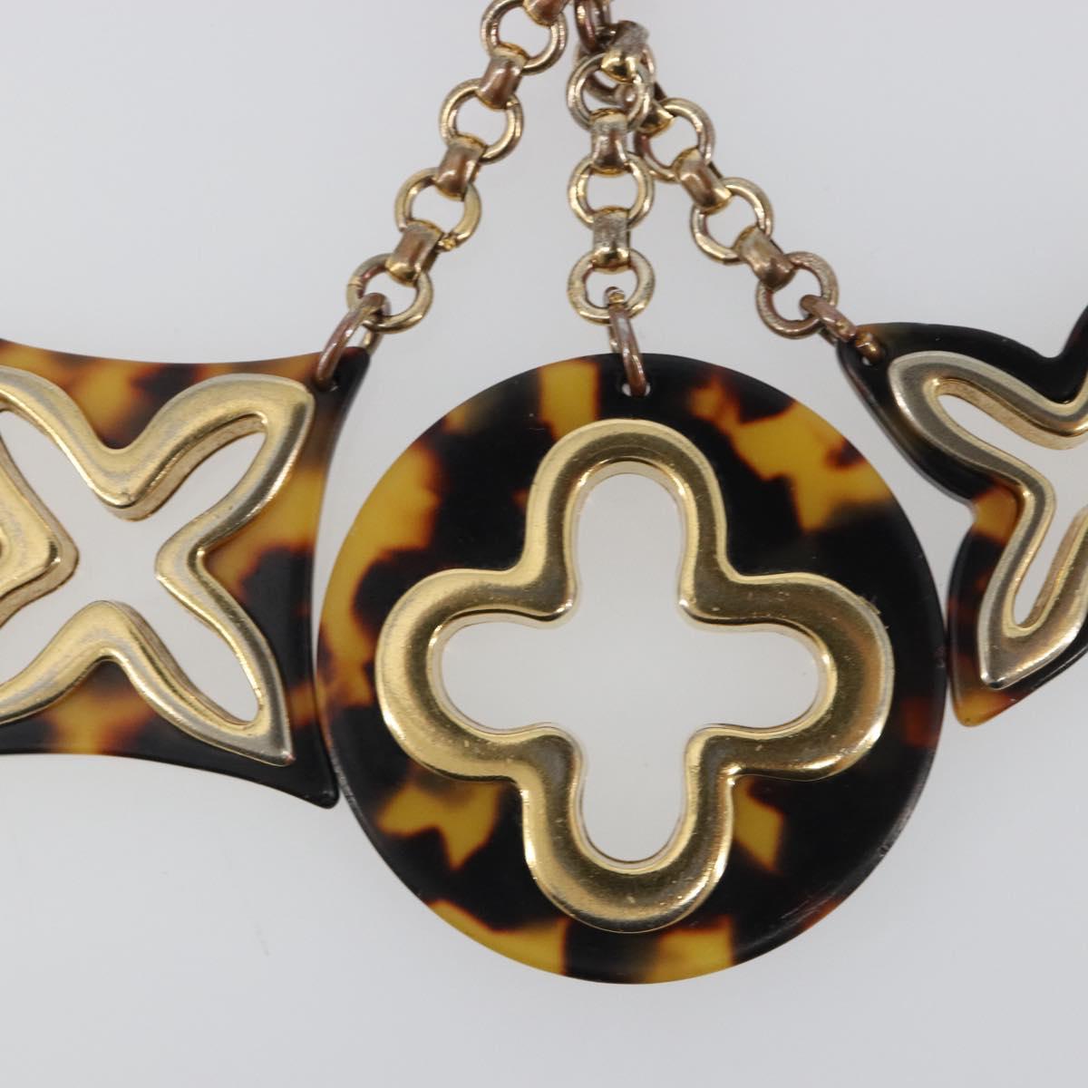 LOUIS VUITTON Bijoux Sac Ansolence Charm metal plastic Brown M65087 Auth mr2686
