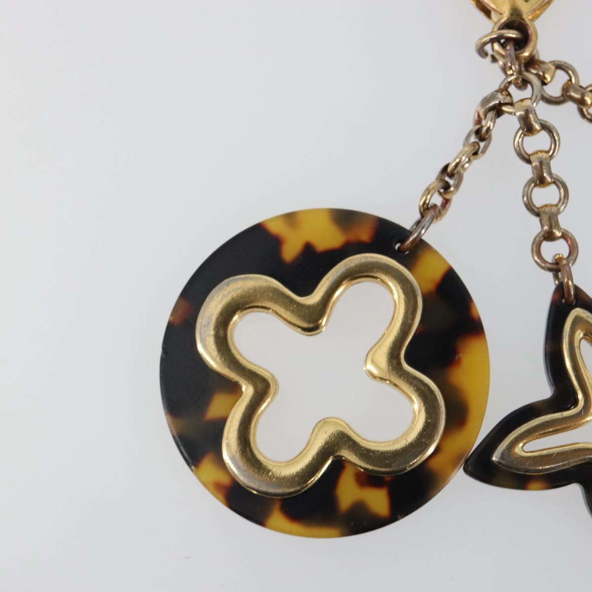 LOUIS VUITTON Bijoux Sac Ansolence Charm metal plastic Brown M65087 Auth mr2686