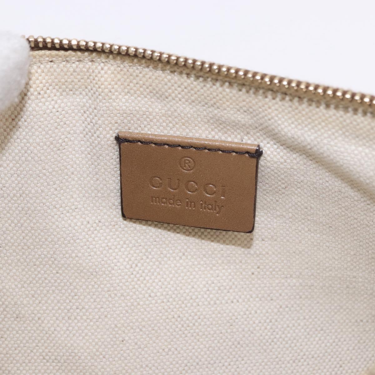 GUCCI GG Canvas Tote Bag Beige Gold 247209 Auth mr2690A