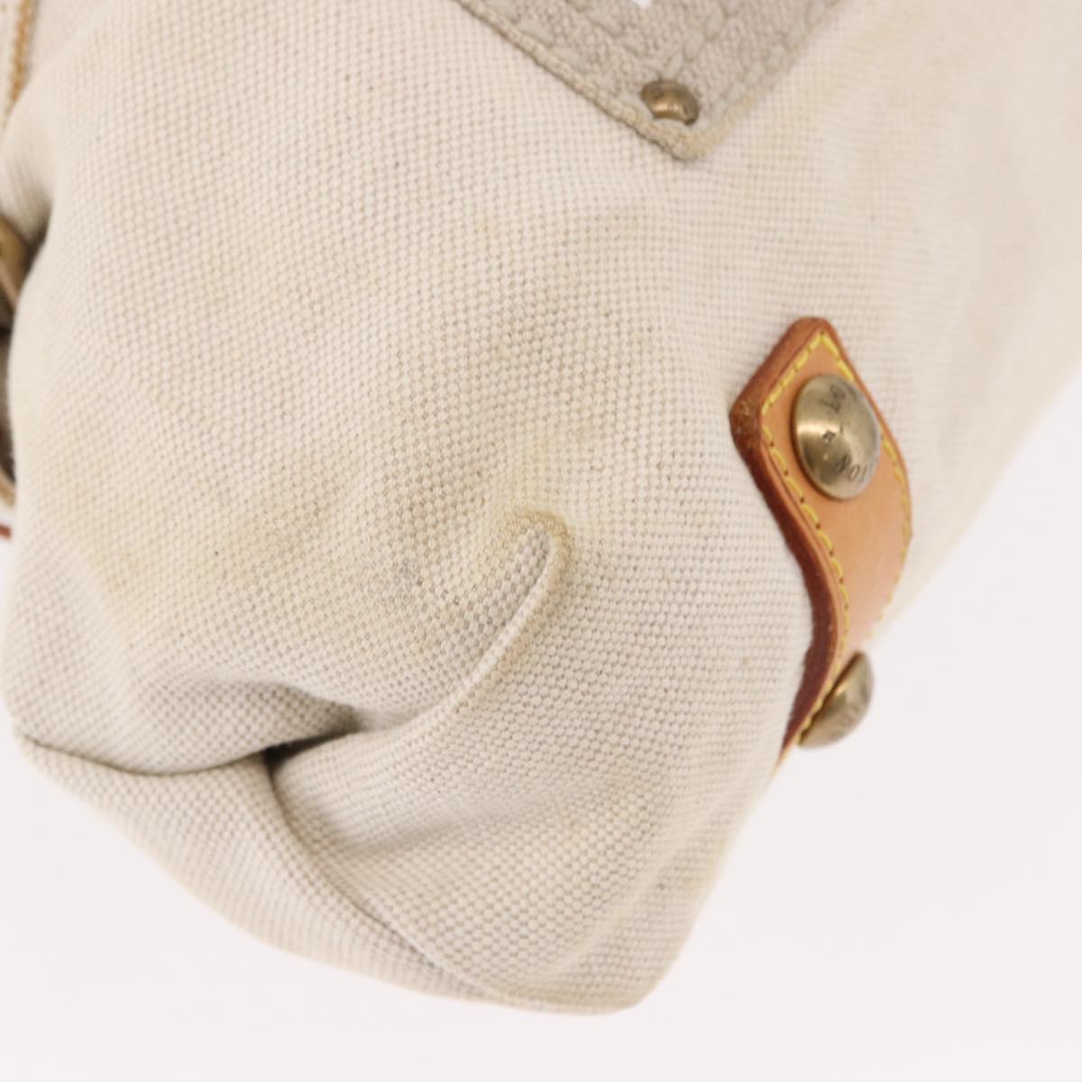 LOUIS VUITTON Cruise line Glove shopper MM Bag Canvas Beige M95114 Auth mr2692A