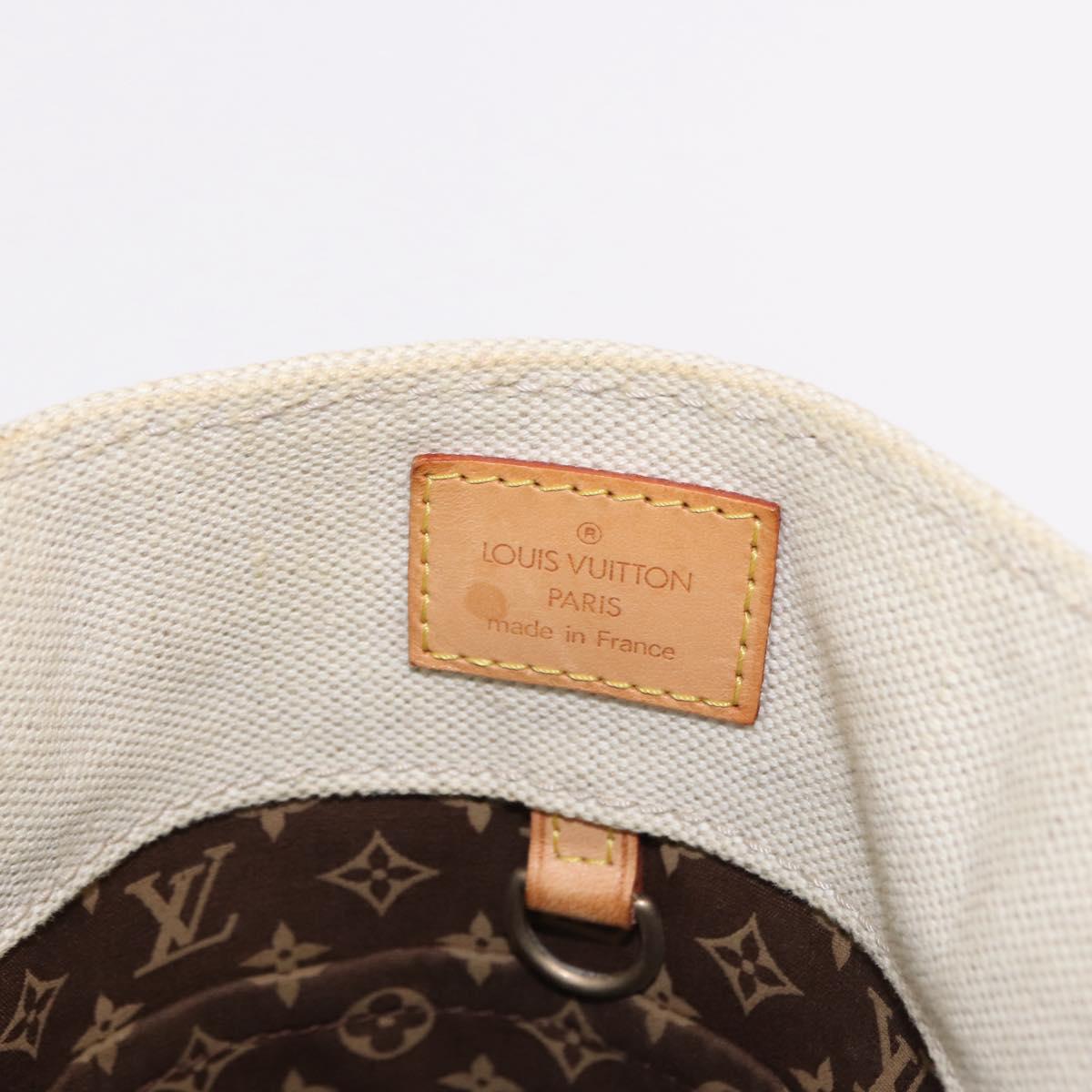 LOUIS VUITTON Cruise line Glove shopper MM Bag Canvas Beige M95114 Auth mr2692A