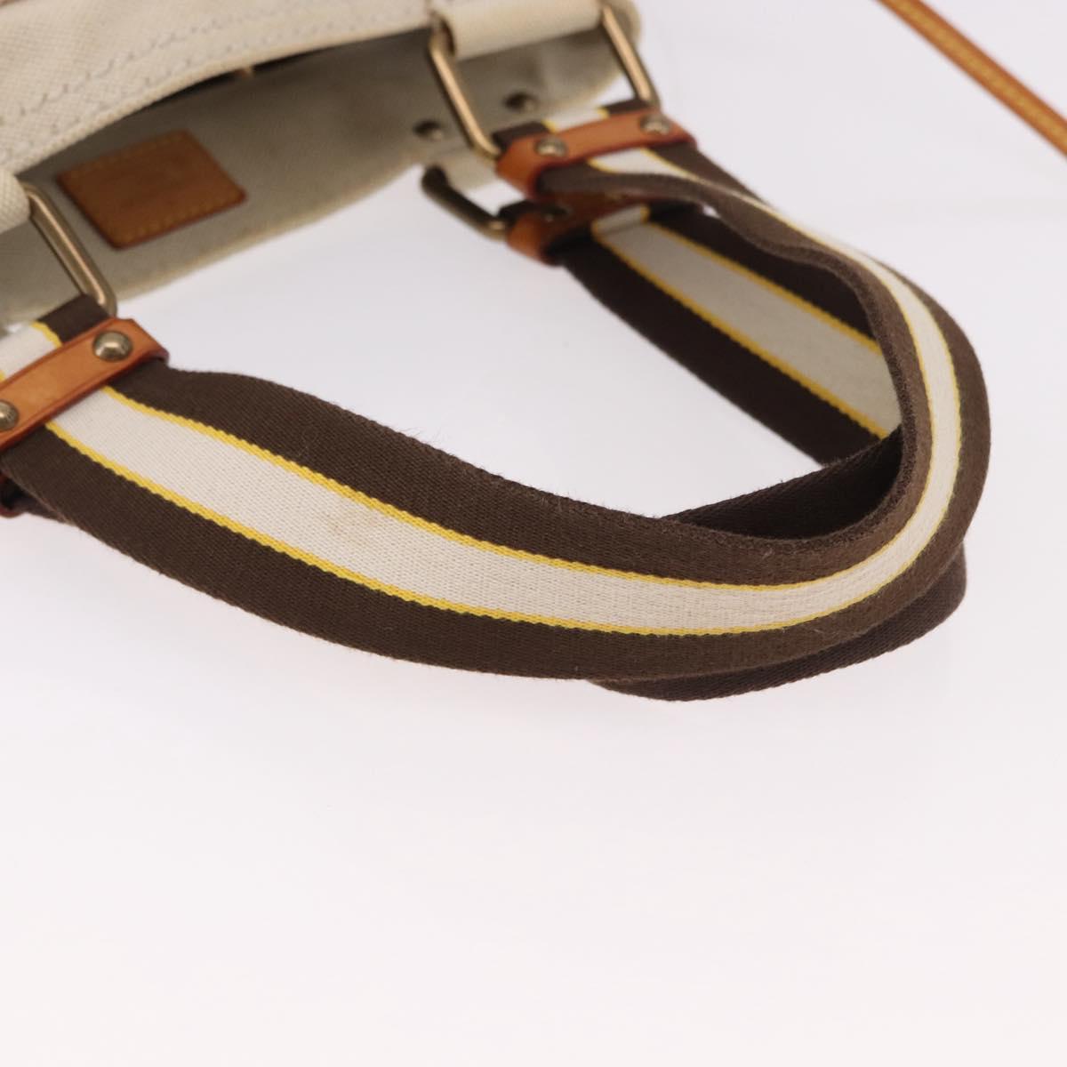 LOUIS VUITTON Cruise line Glove shopper MM Bag Canvas Beige M95114 Auth mr2692A